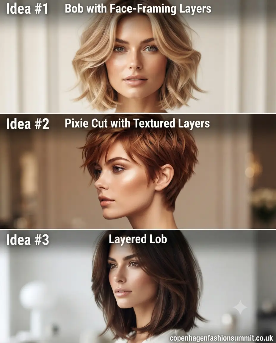 Layered Short Hairstyles for Fine Hair Part 1
