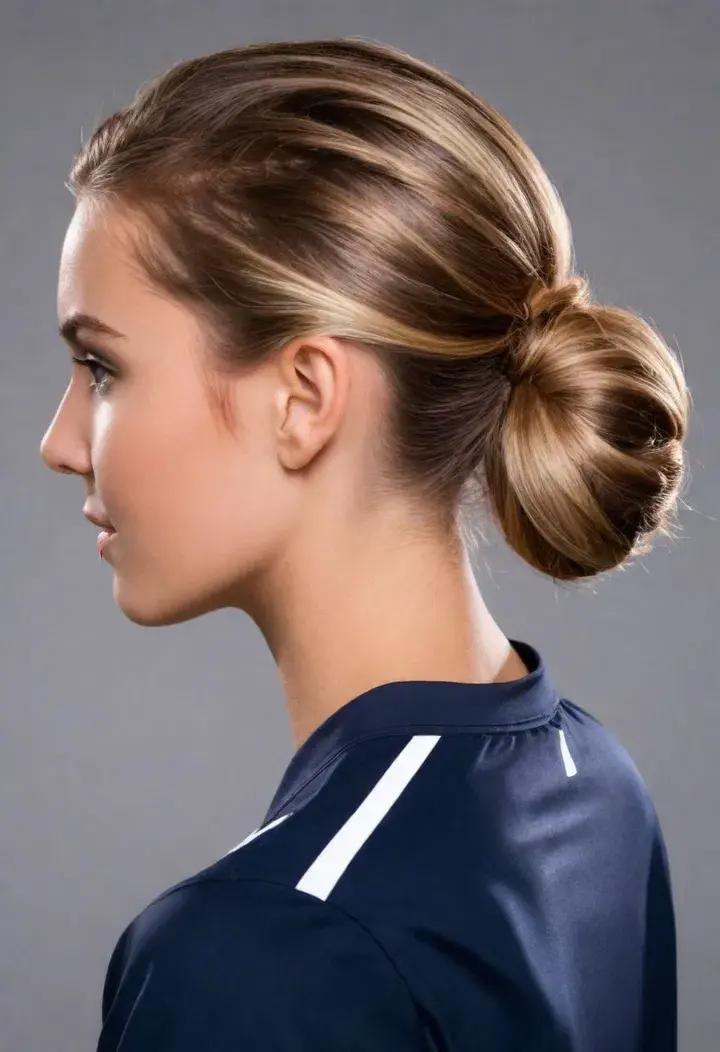  Low Side Bun volleyball haircut