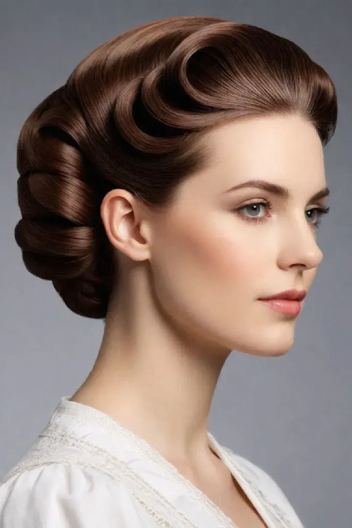 Marcel Waves Victorian Hairstyle