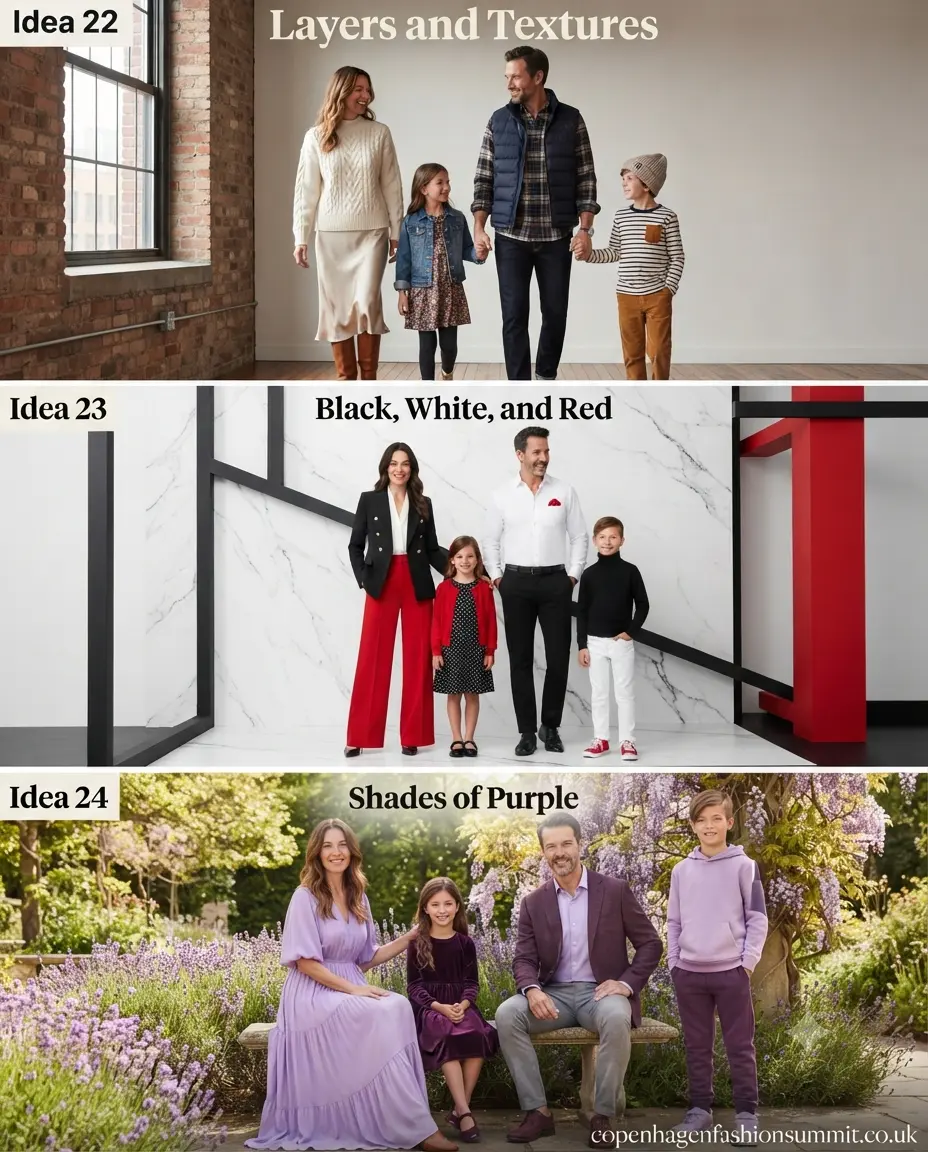 Matching Family Photo Outfit Ideas last part 