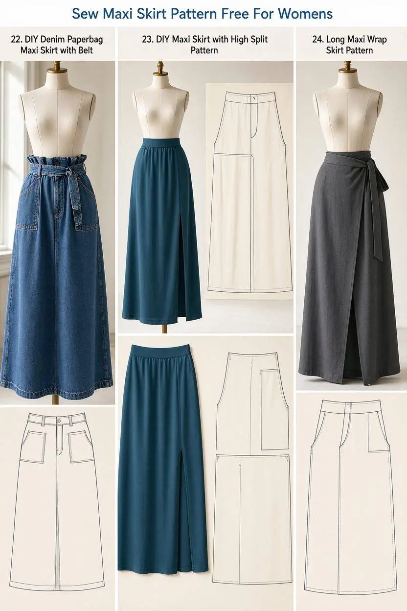 Maxi Skirt Pattern Free Last Part 