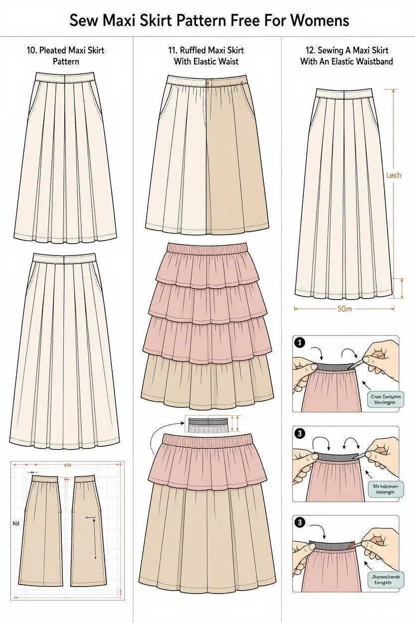 Maxi Skirt Pattern Free Part 4