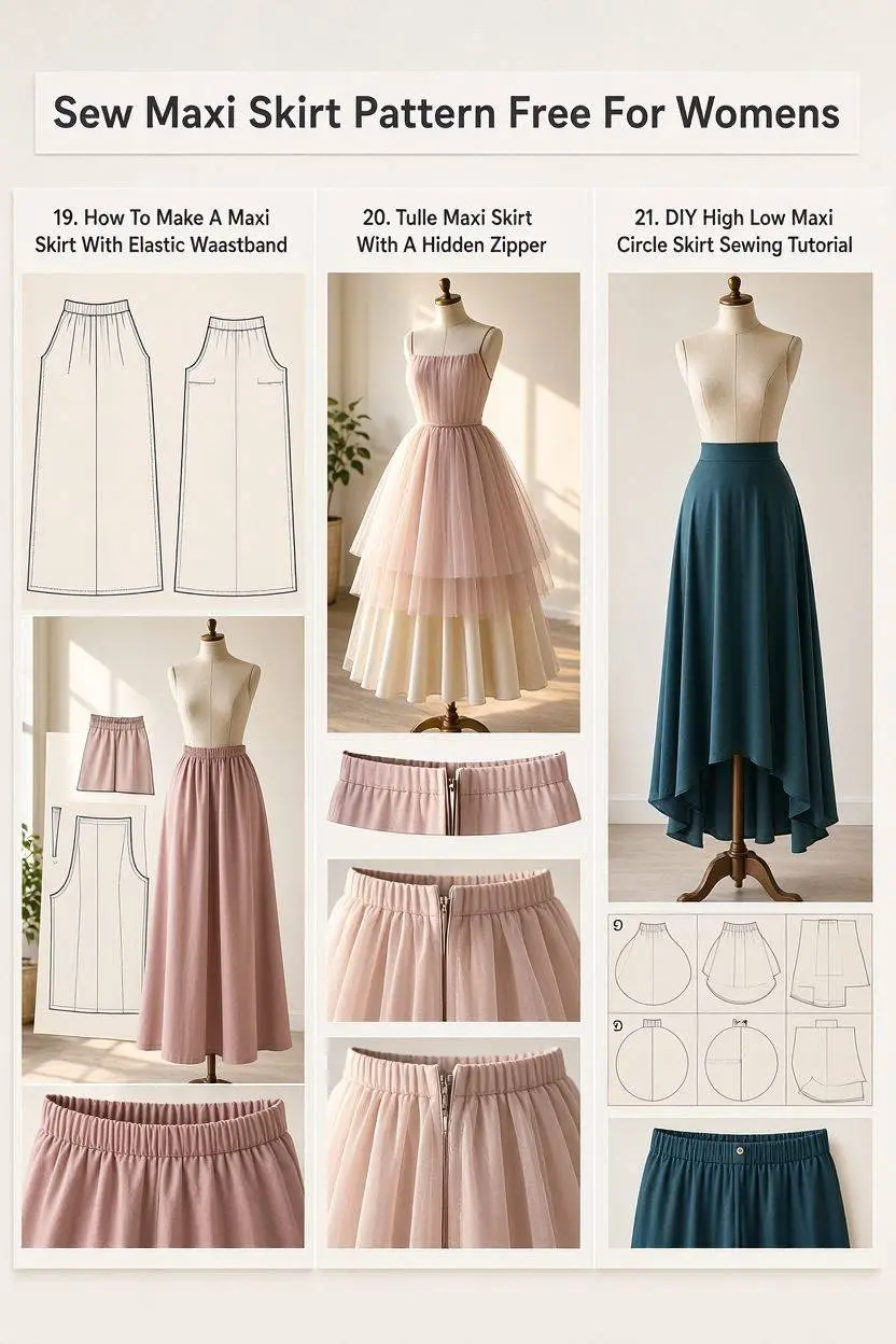 Maxi Skirt Pattern Free Part 7