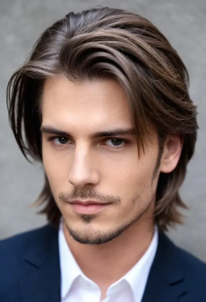  Medium Length hairstyle for men