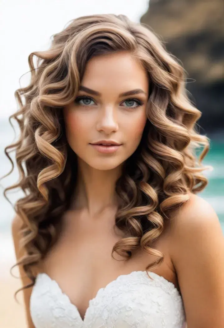 Mermaid Waves Wedding Hairstyle