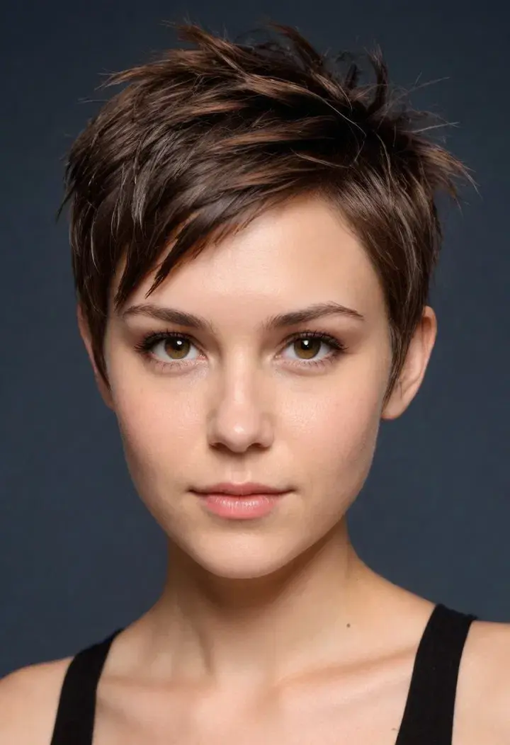 Messy Pixie Cut Short Hairstyle For Women