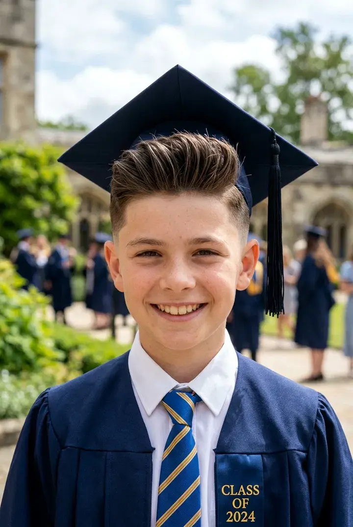 Modern Tapered Quiff Graduation Haircut