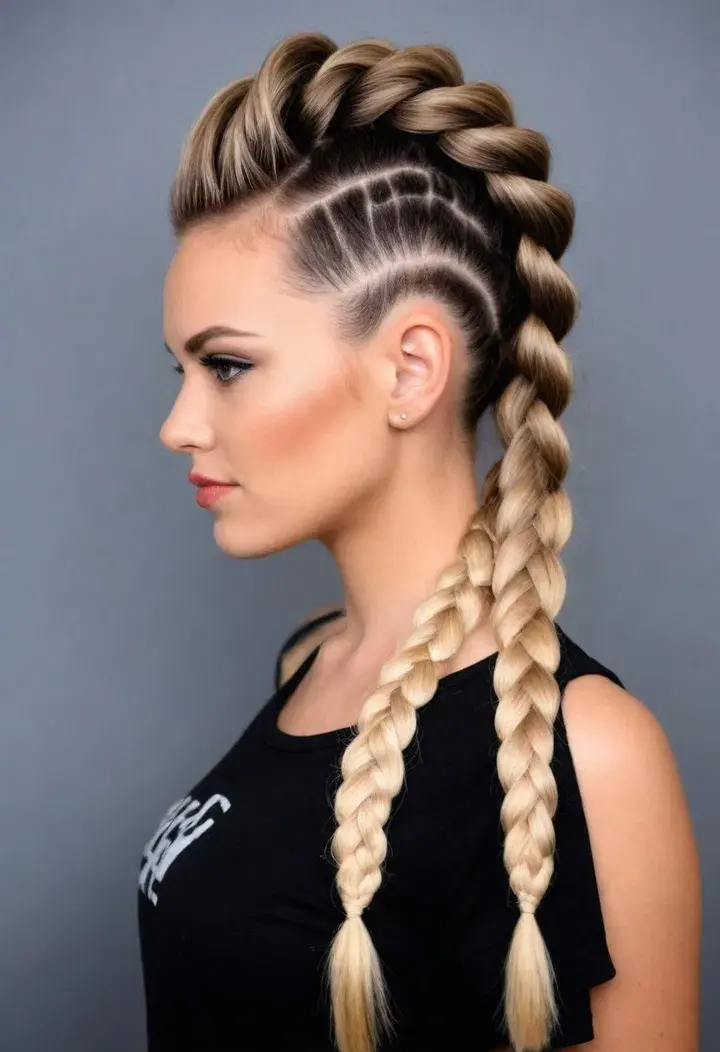 Mohawk Braid Hairstyle