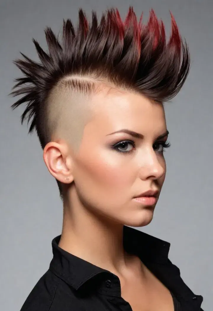 Mohawk Short Hairstyle For Women