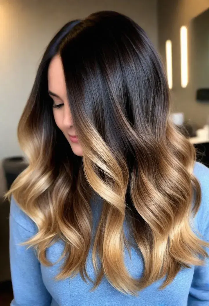Ombre Waves for wavy hairstyle