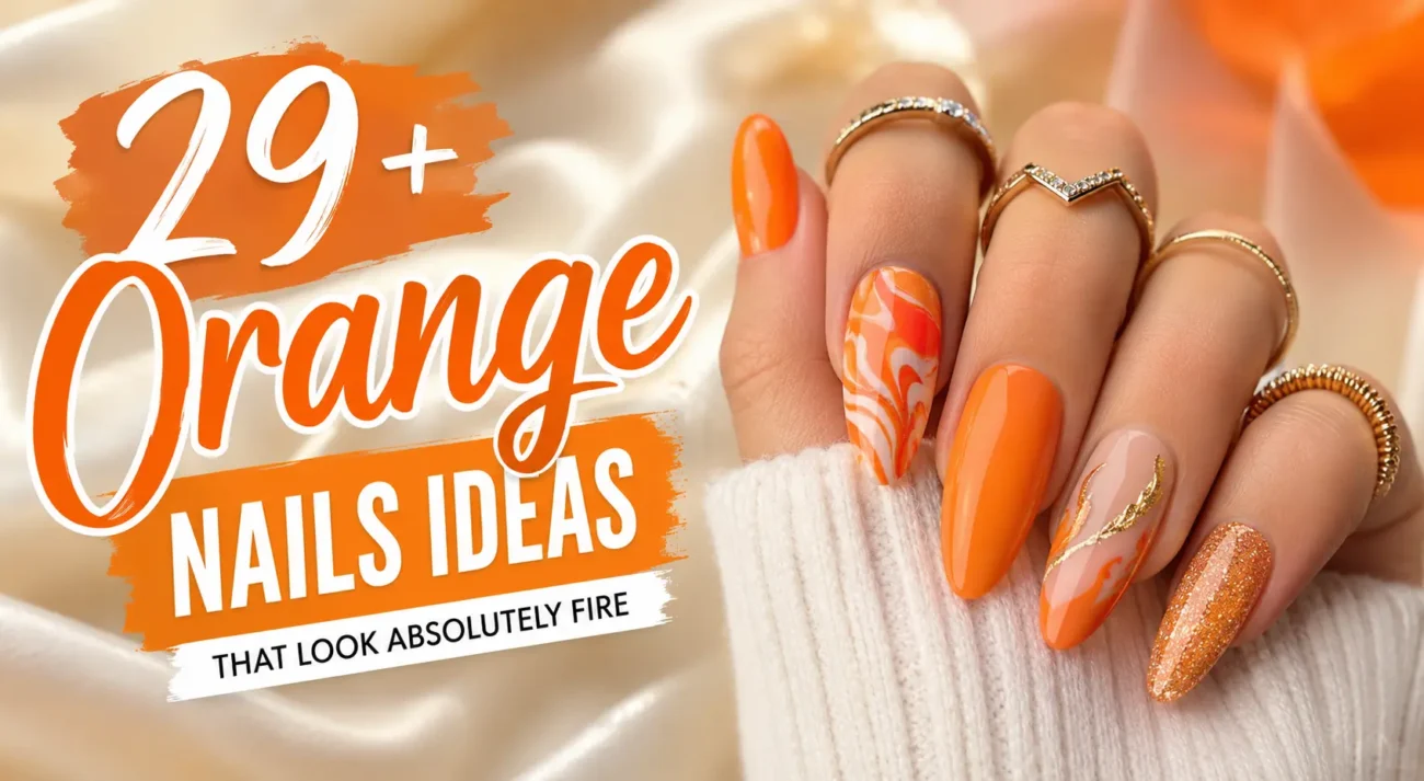 Orange Nails Ideas