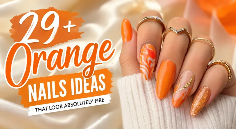 Orange Nails Ideas