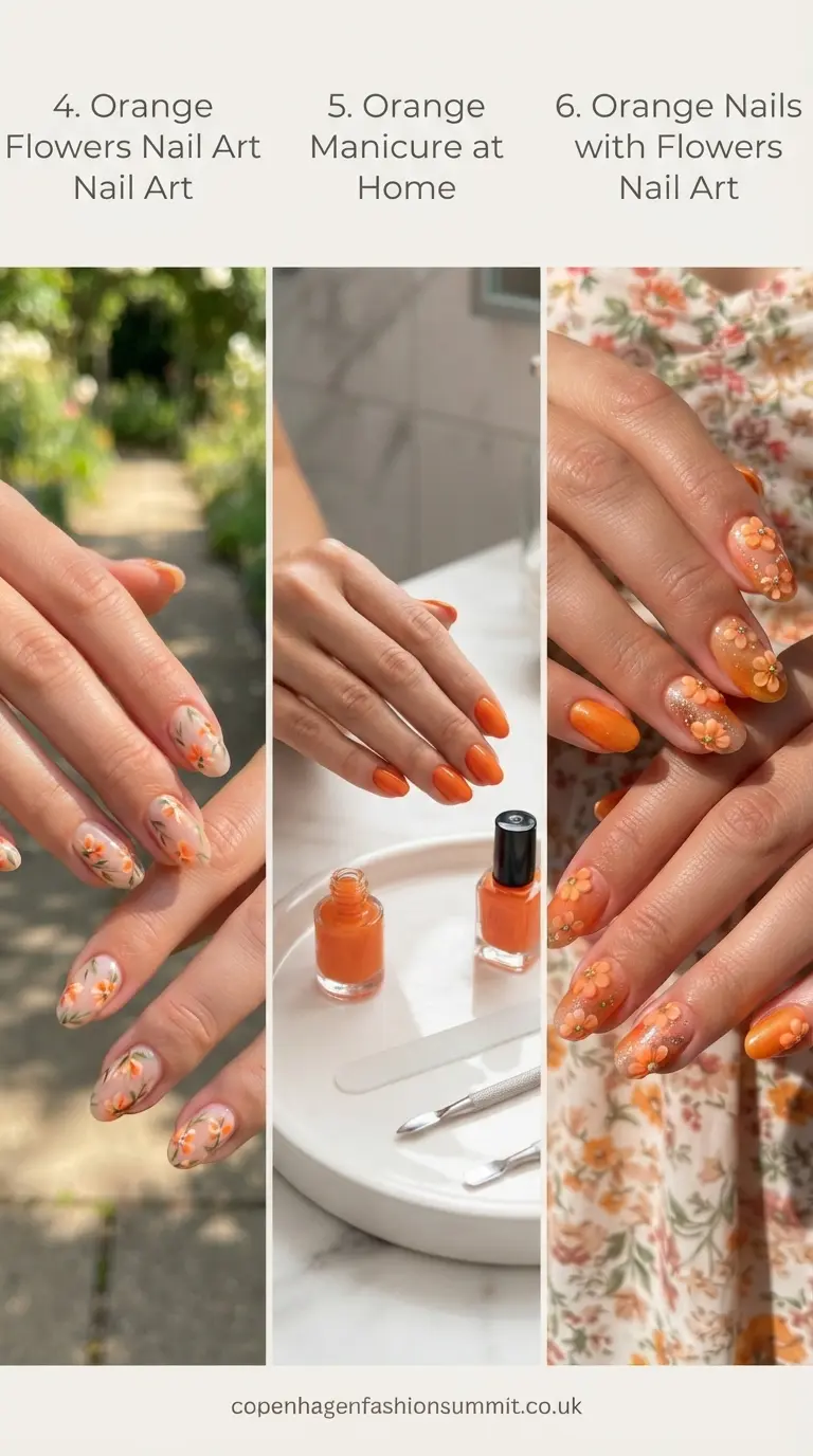 29+ Orange Nails Ideas That Look Absolutely Fire 3 Orange Nails Ideas Part 2