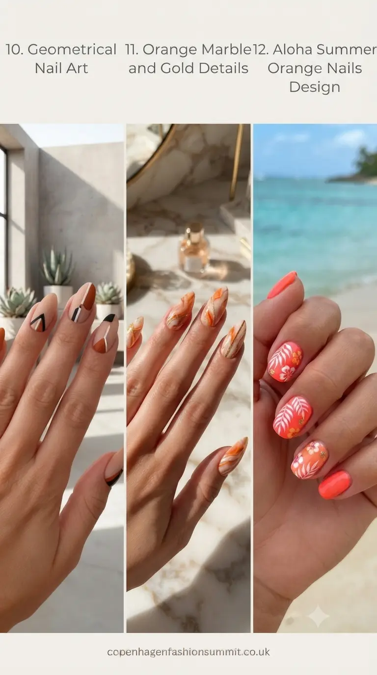 29+ Orange Nails Ideas That Look Absolutely Fire 5 Orange Nails Ideas Part 4