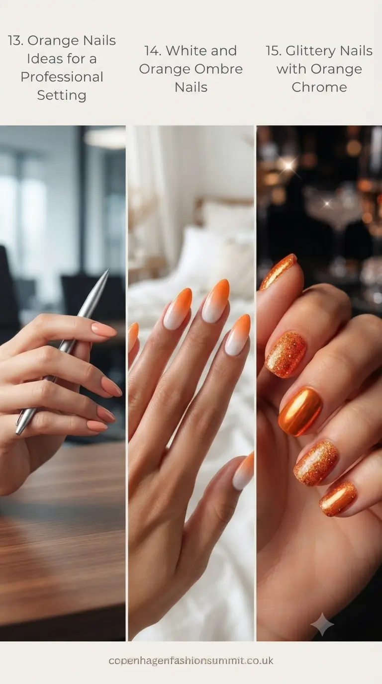 29+ Orange Nails Ideas That Look Absolutely Fire 6 Orange Nails Ideas Part 5