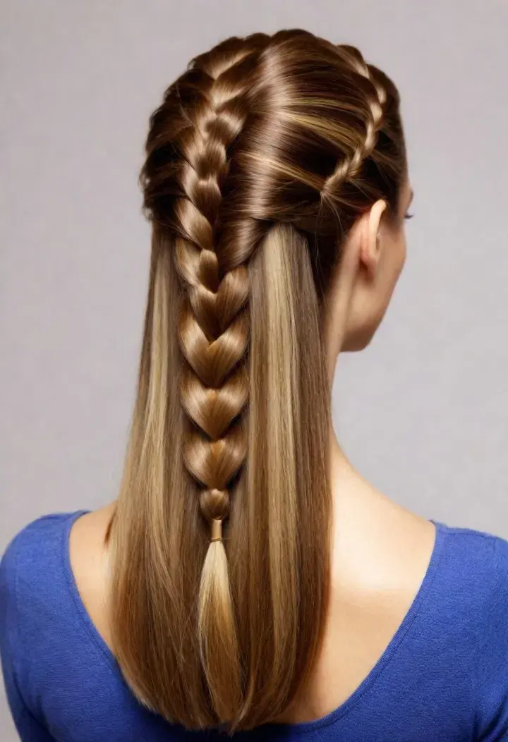 Pancake Braid Hairstyle