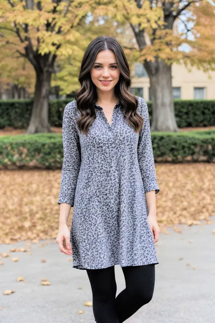  Patterned Tunic Top