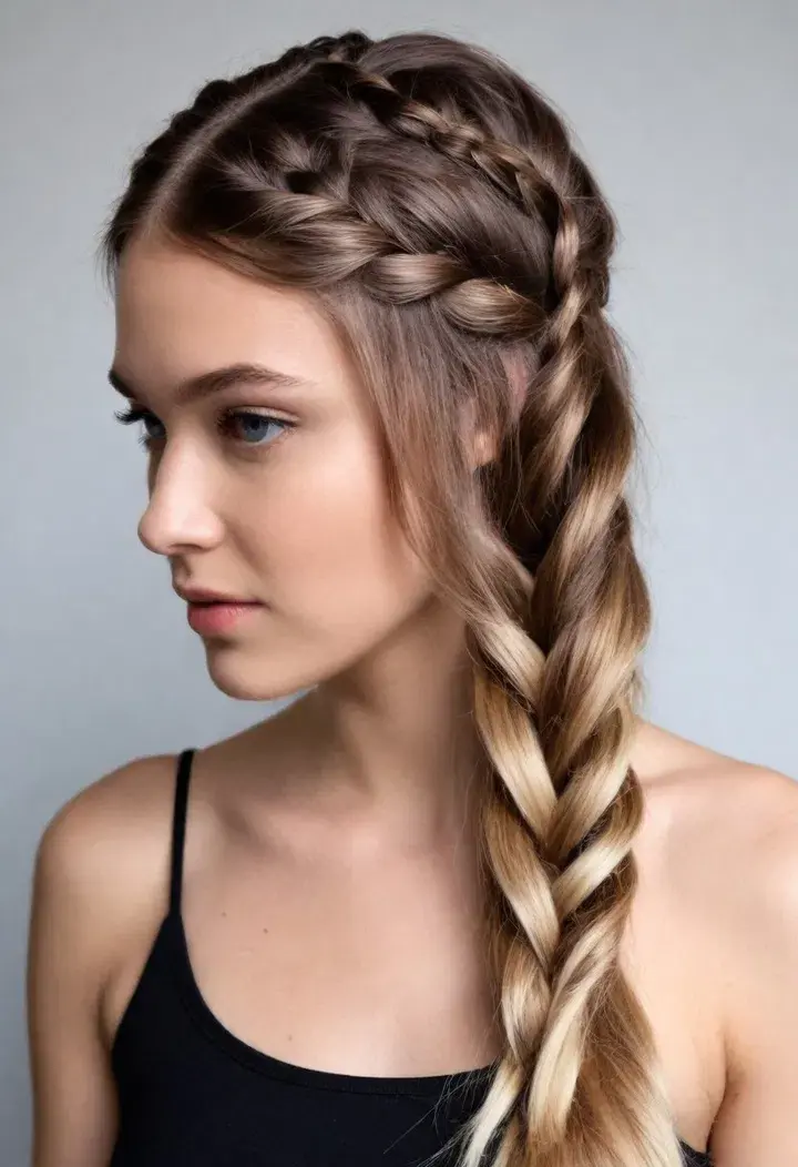 Peekaboo Braid Hairstyle