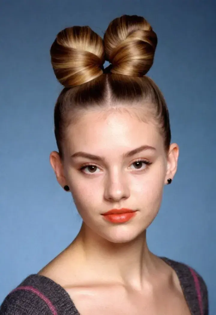 Pencil Buns 90s hairstyle