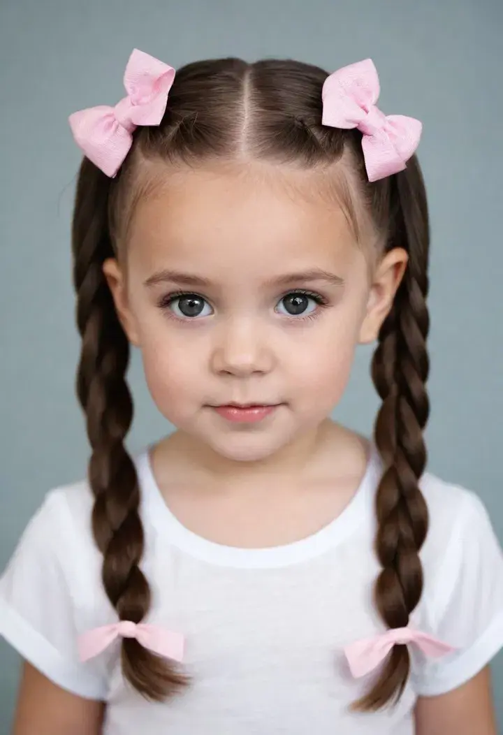 Pigtails Cute Baby Hairstyle