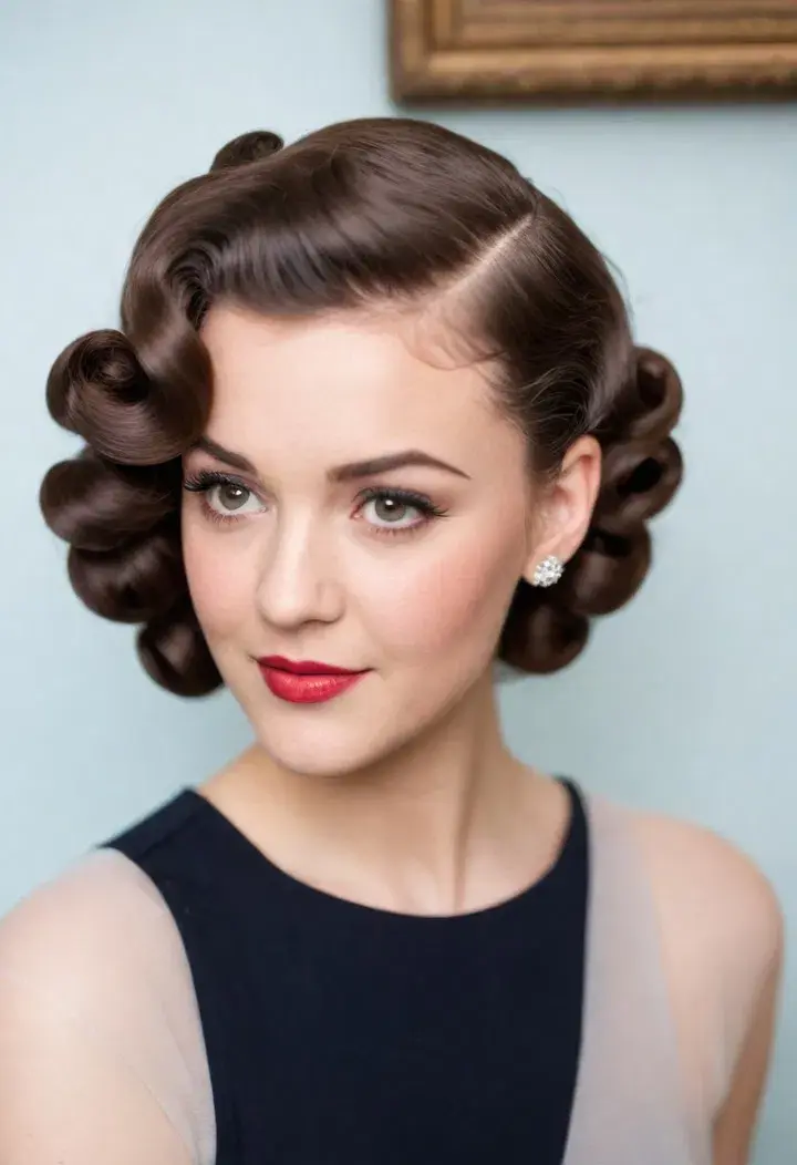Pin Curly Hairstyle 