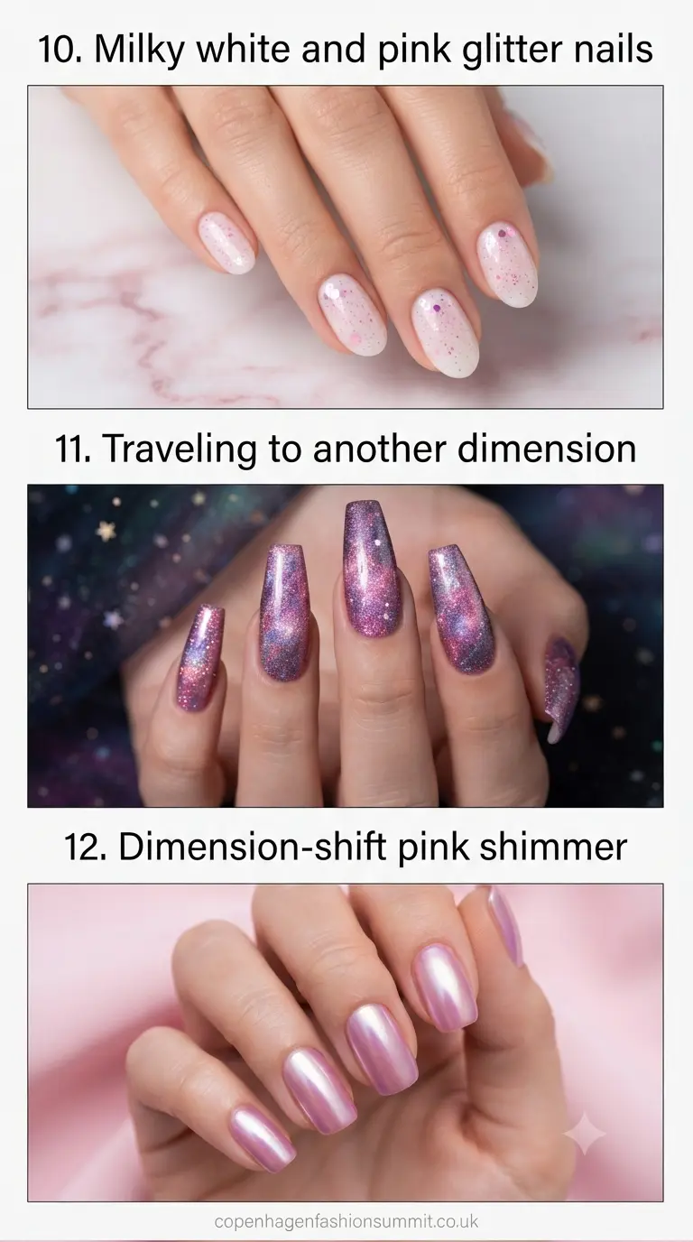 Pink Sparkly Nails Ideas Part 4