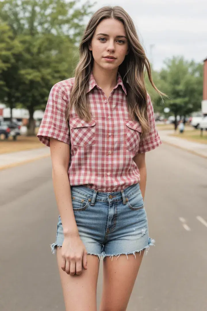  Plaid Shirt and Shorts Outfit Ideas