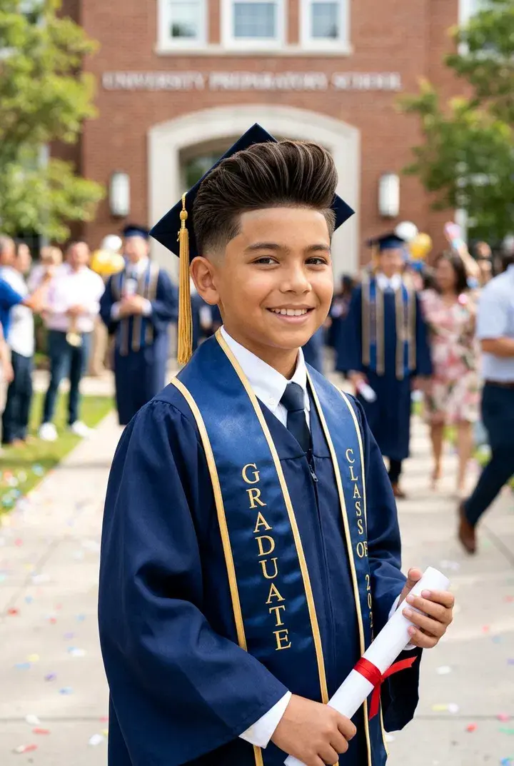  Pompadour Taper Graduation Haircut