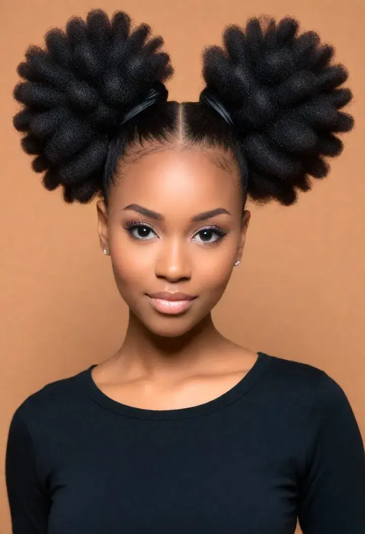 . Puffball Ponytails hairstyle for women