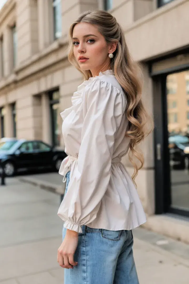 . Puffy Sleeves Blouse