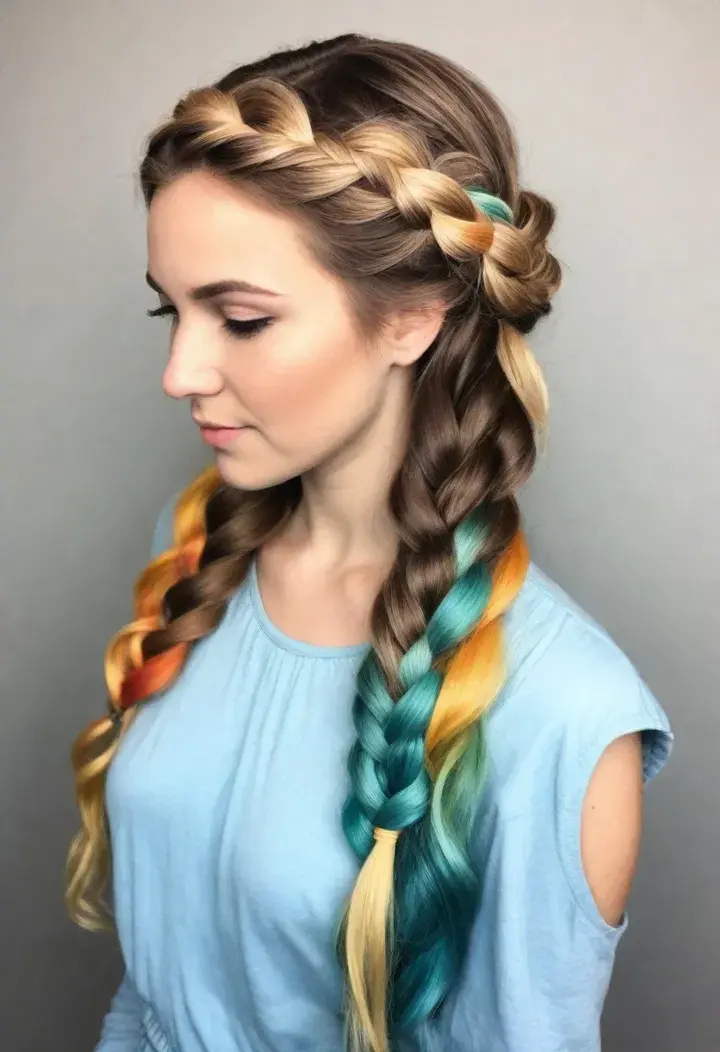 Pull-Through Braid Hairstyle