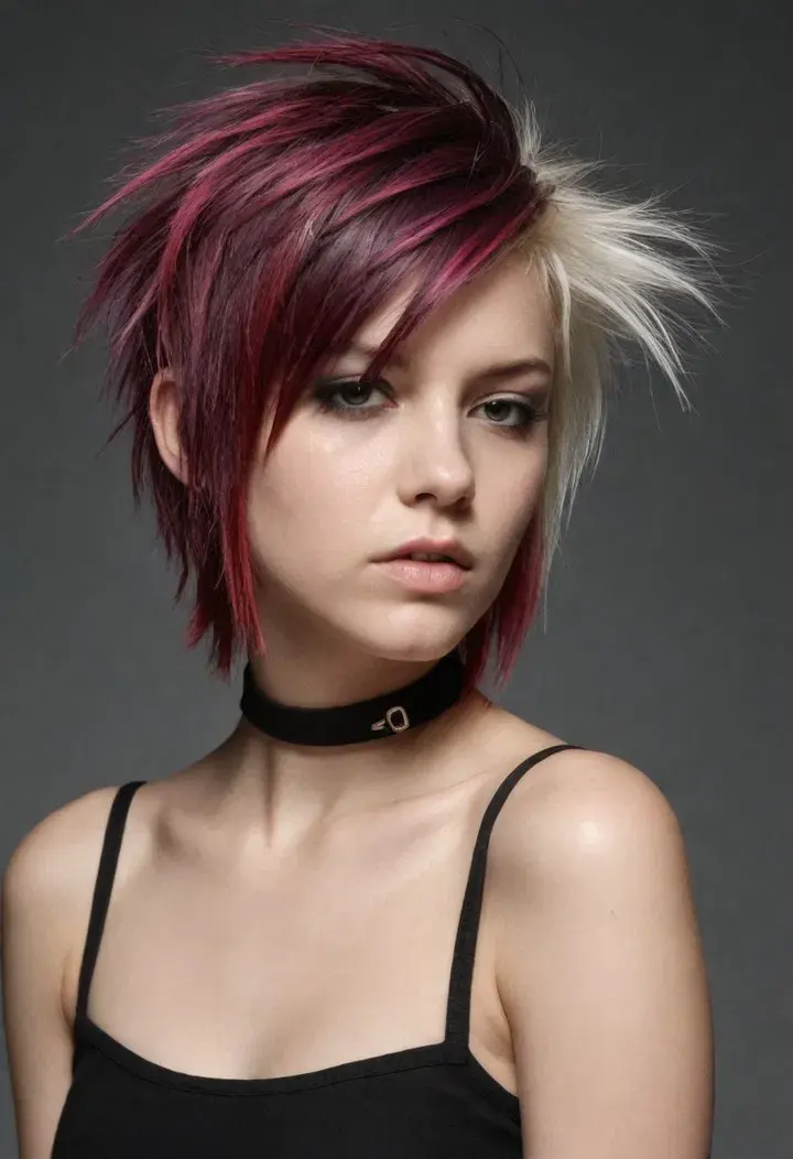 Punk-Inspired for medium length hairstyle