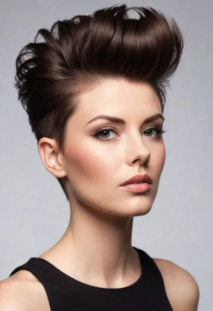 Quiff Short Hairstyle For Women
