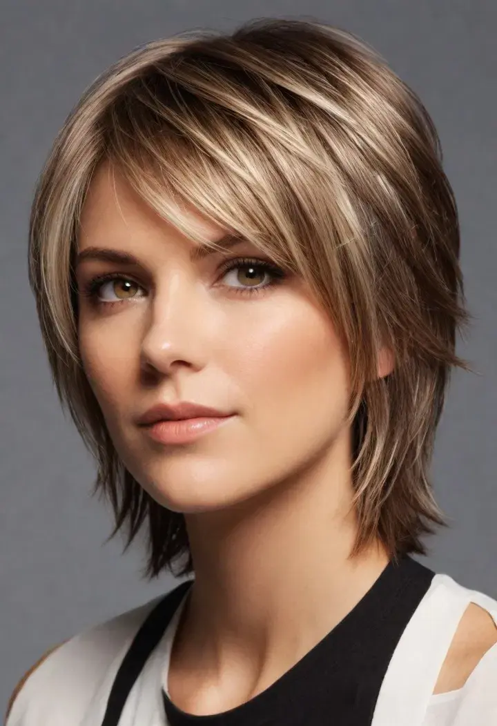 Razor Cut Short Hairstyle For Women 