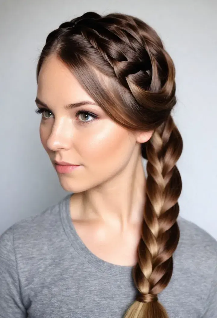 Rope Braid Hairstyle