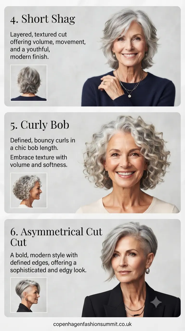  Short Haircuts  for Women Over 60 PART 2