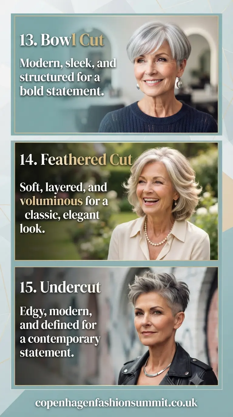  Short Haircuts  for Women Over 60 PART 5