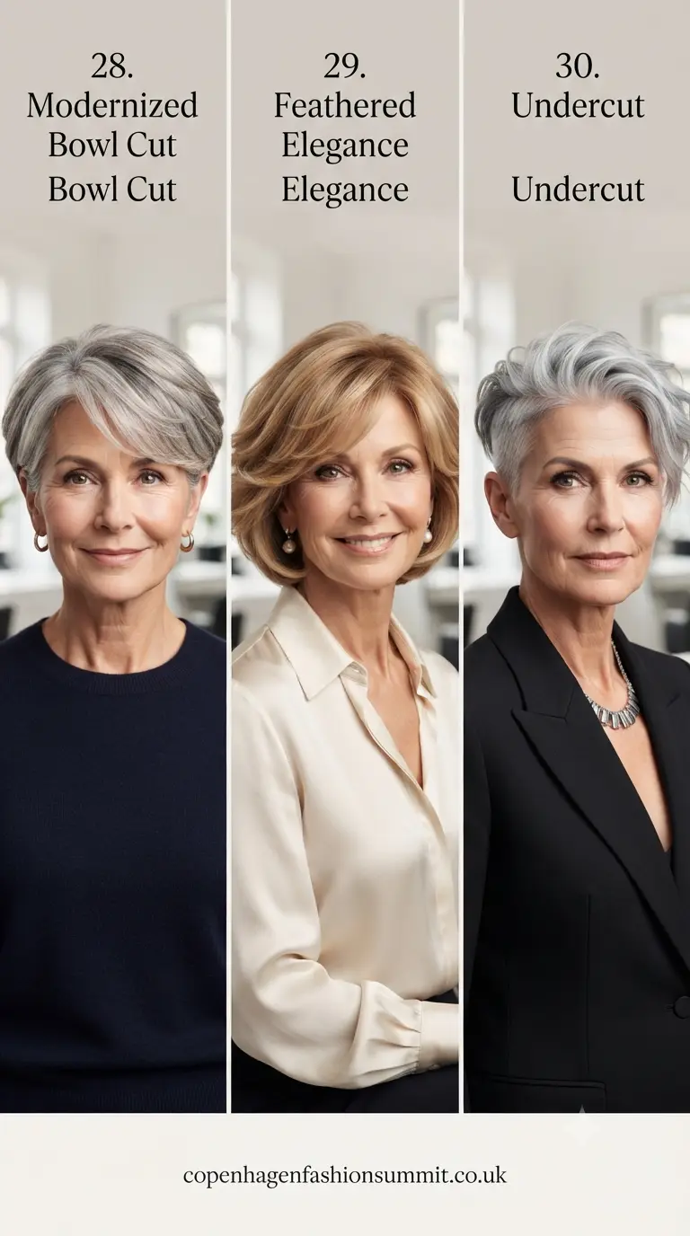 Short Haircuts  for Women Over 60 part 10