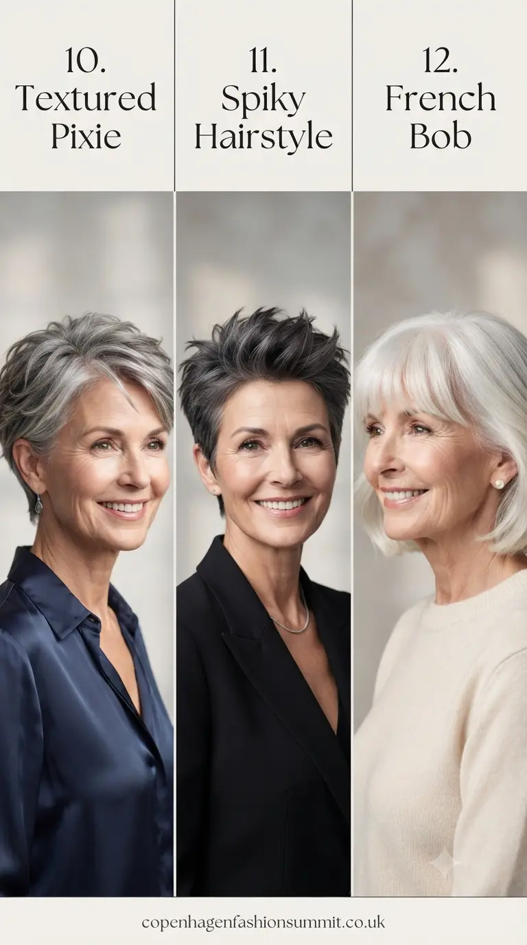  Short  Hairstyles for Women Over 60 PART 4
