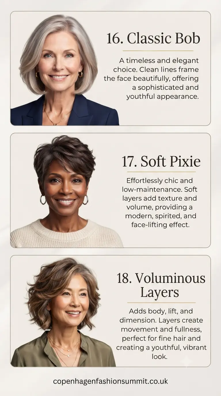  Short  Hairstyles for Women Over 60 PART 6