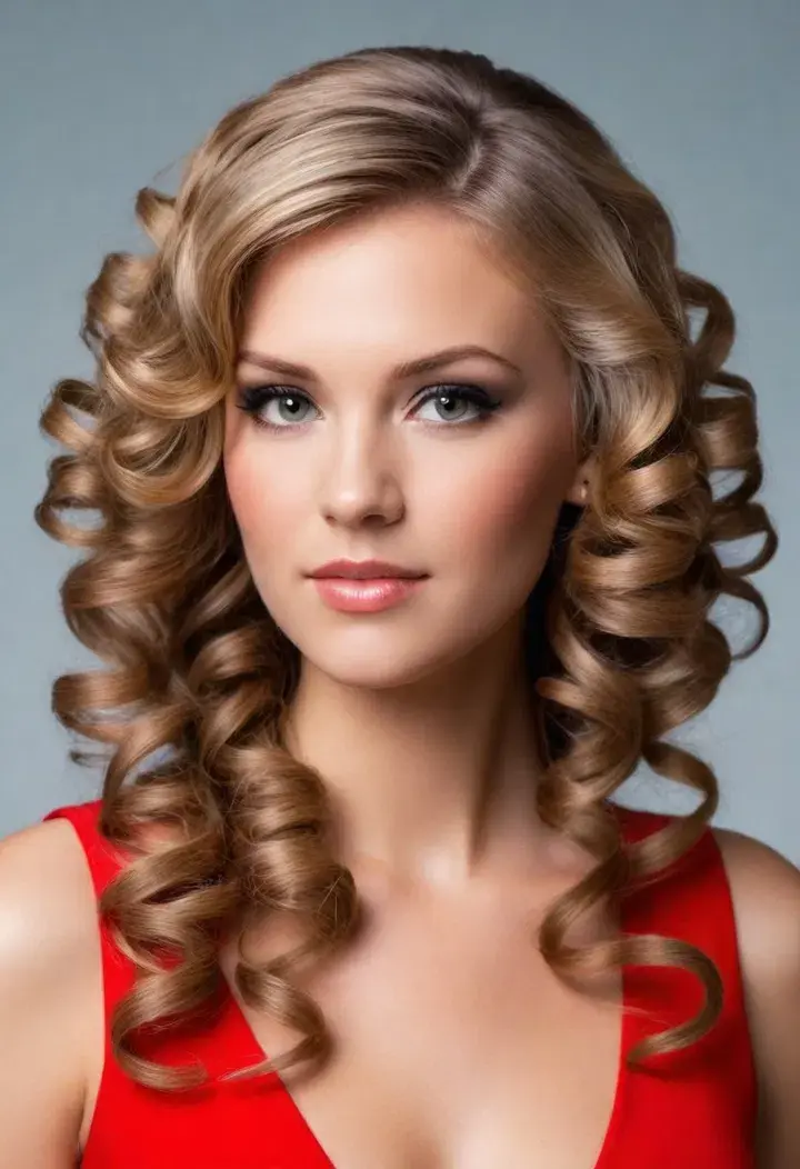 Side-Swept Curls Hairstyle