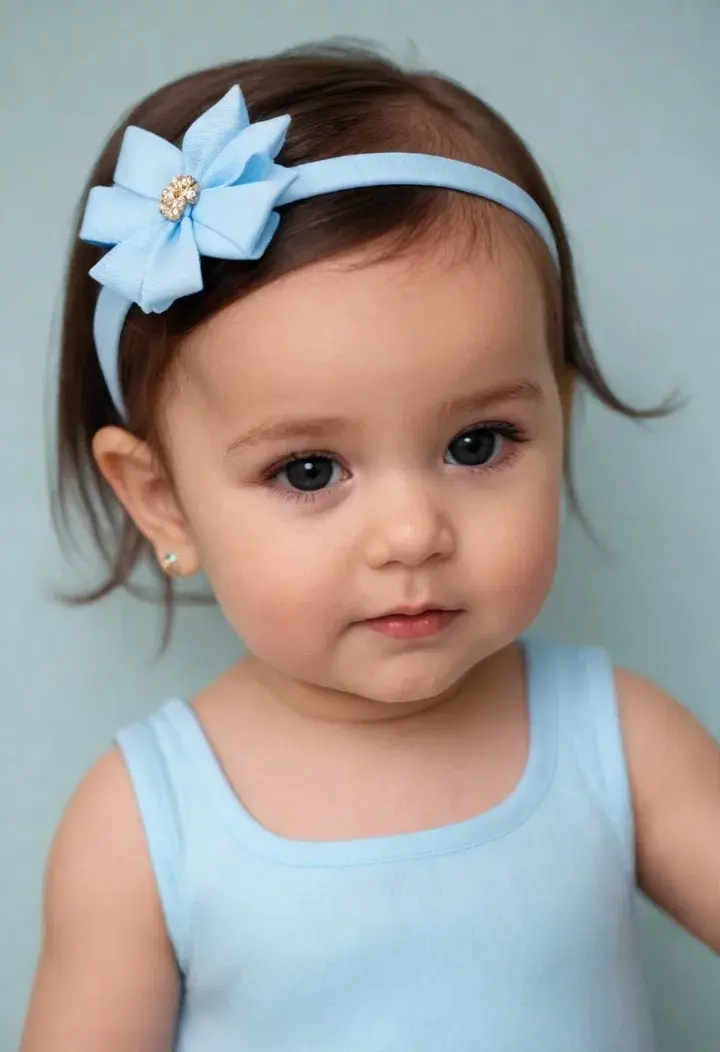  Side Swept Cute Baby Hairstyle