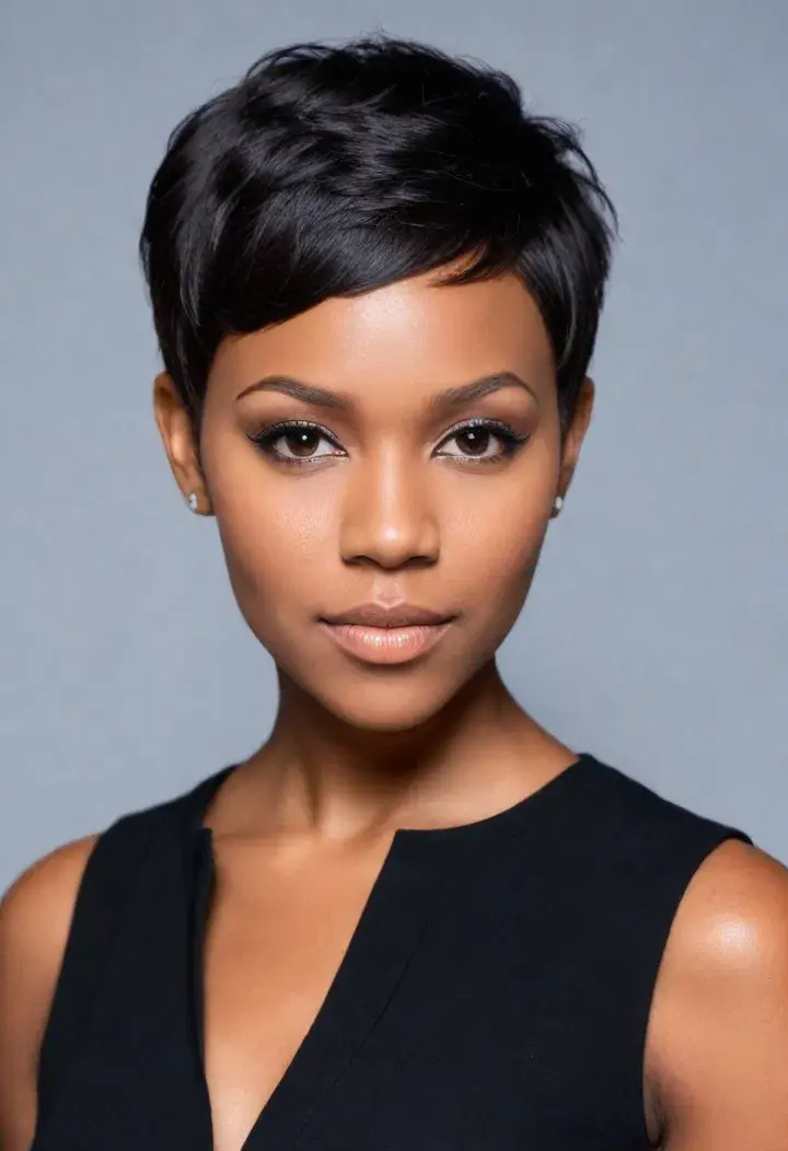 Side-Swept Pixie Cut