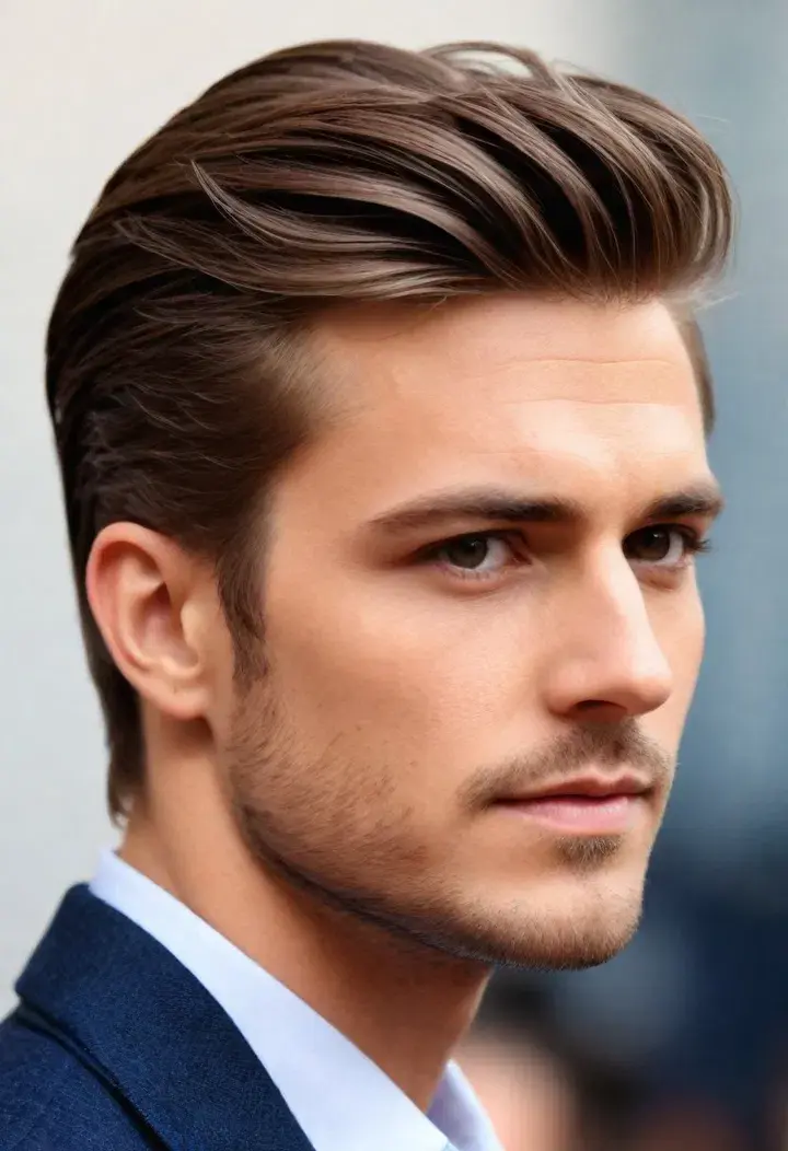 . Side Swept hairstyle for men