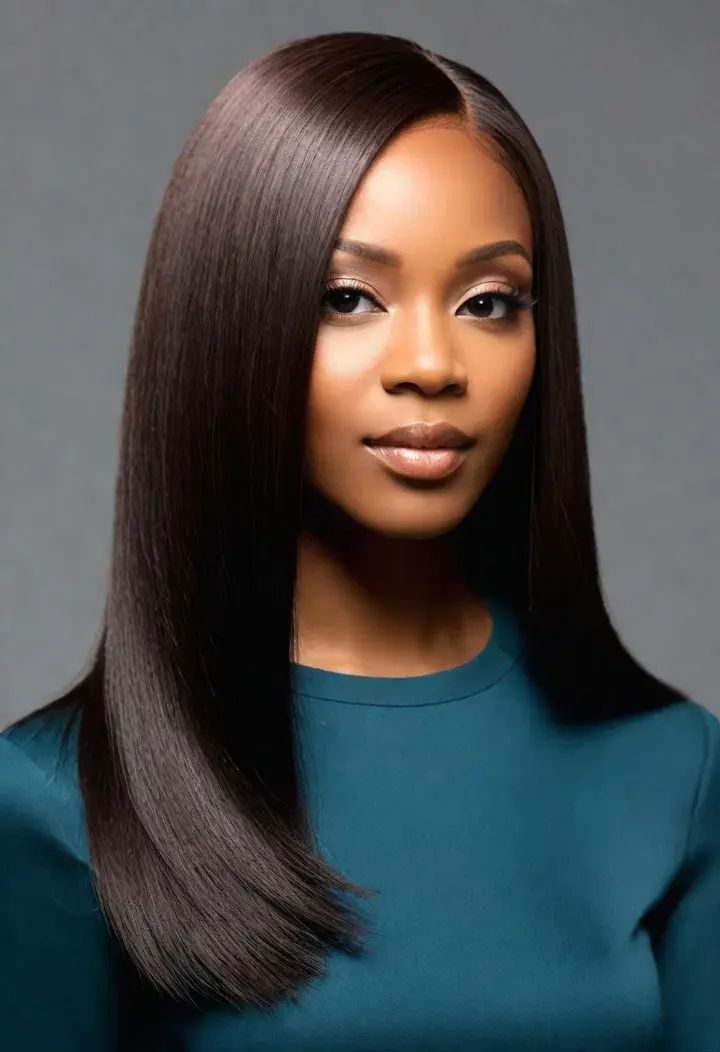 Silk Press hairstyle for women