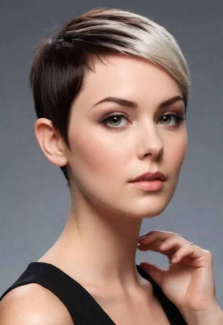 Sleek Pixie Cut Short Hairstyle For Women 