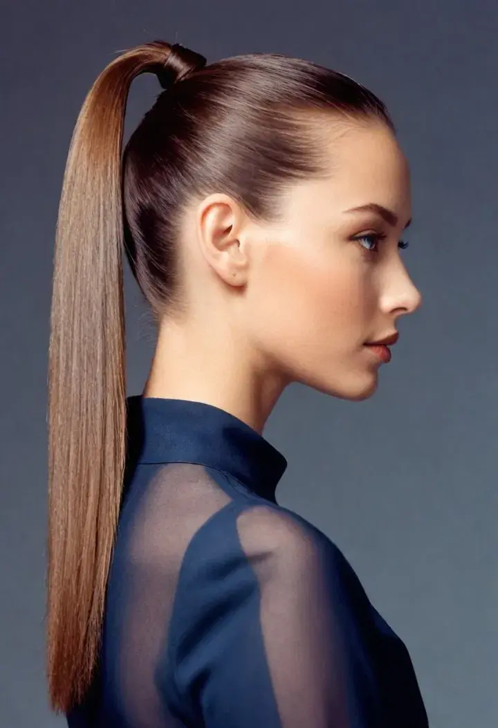 Sleek Ponytail 90s hairstyle