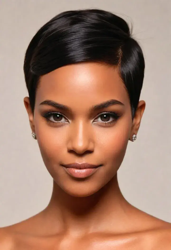  Slicked-Back Pixie Cut