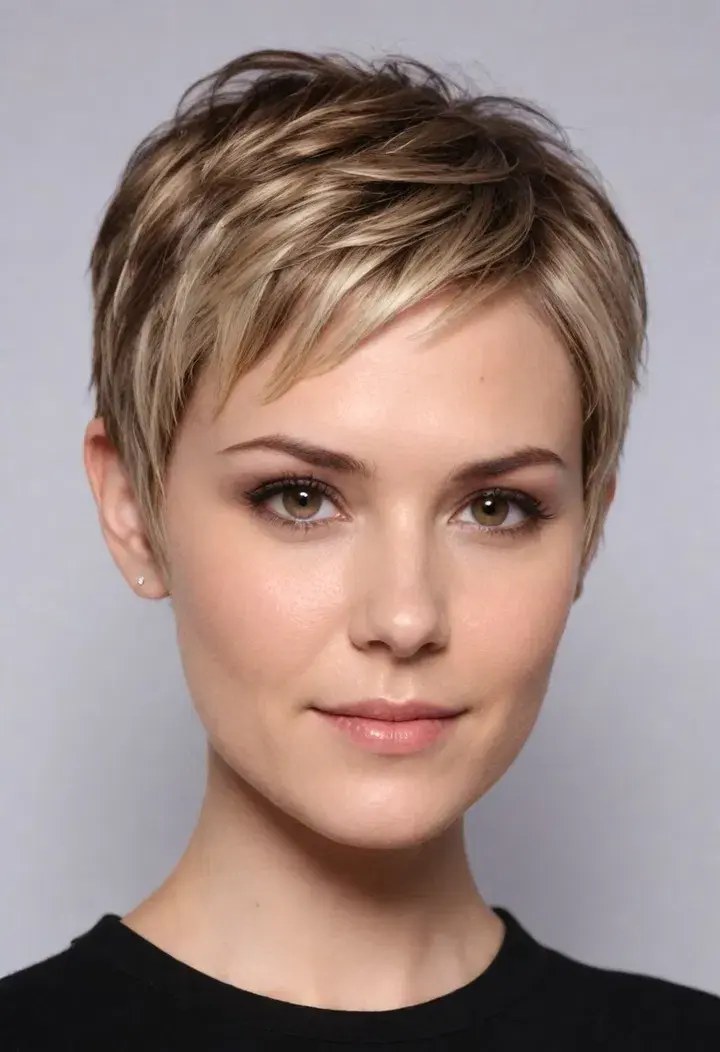 Soft Pixie Cut Short Hairstyle For Women 