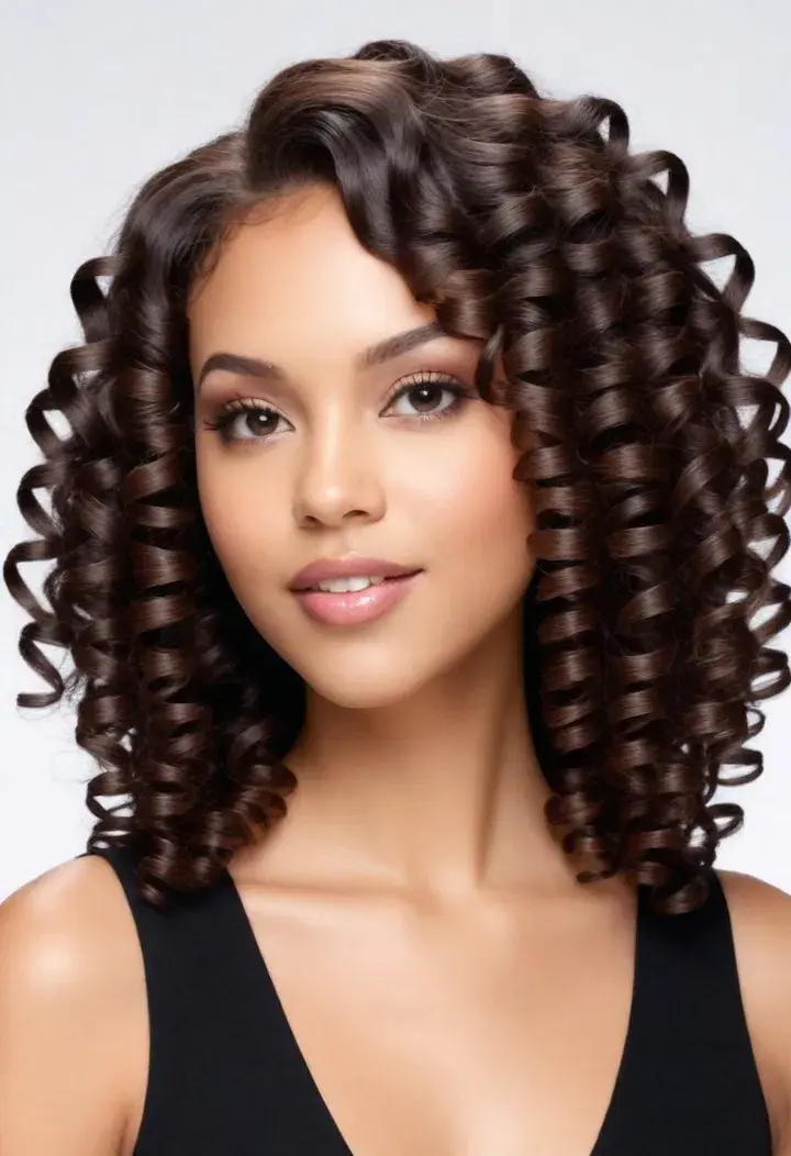 Spiral Curly Hairstyle 